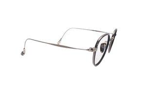 極美品 CHROME HEARTS クロムハーツ BONE PRONE Ⅵ 伊達メガネ アイウェア サイズ49□22-150 CHプラス シルバー925 中古 4b013551