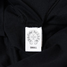 Load image into Gallery viewer, CHROME HEARTS クロムハーツ 長袖Tシャツ ポロシャツ BSフレア サイズS 3CROSS コットン ブラック 美品 中古 4b013534