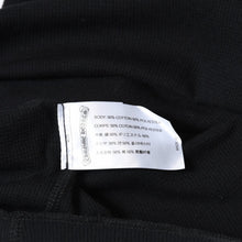 Load image into Gallery viewer, 新品未使用 CHROME HEARTS クロムハーツ 長袖Tシャツ サイズM アームロゴ サーマル コットン ブラック 中古 4b013578