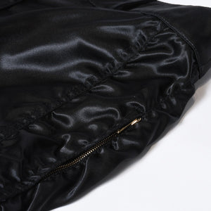 極美品 CHANEL シャネル 21SS ショーツ ショートパンツ P70669V62116 サイズ36 No.5ボタン ココマーク ブラック ギャザー 中古 4b013516