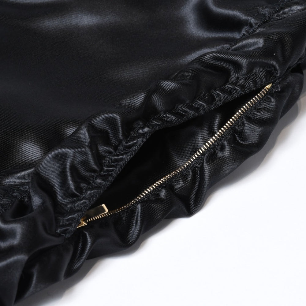 Very Good Condition CHANEL 21SS Shorts P70669V62116 Size 36 No.5 Button Here Mark Black Gathered Used 4b013516