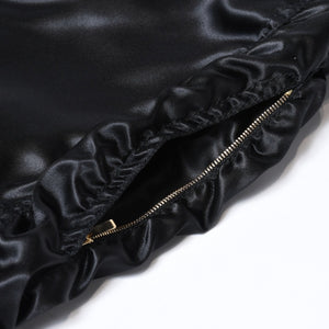 極美品 CHANEL シャネル 21SS ショーツ ショートパンツ P70669V62116 サイズ36 No.5ボタン ココマーク ブラック ギャザー 中古 4b013516