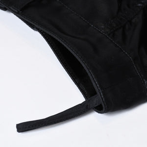 極美品 CHANEL シャネル 21SS ショーツ ショートパンツ P70669V62116 サイズ36 No.5ボタン ココマーク ブラック ギャザー 中古 4b013516