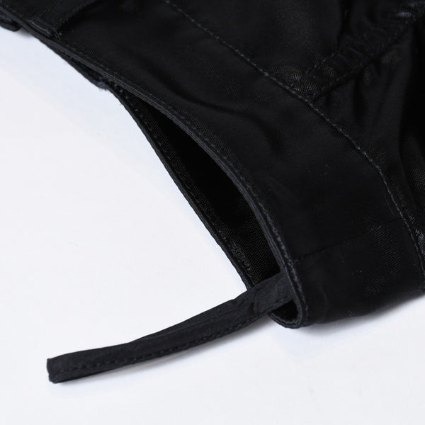 極美品 CHANEL シャネル 21SS ショーツ ショートパンツ P70669V62116 サイズ36 No.5ボタン ココマーク ブラック ギャザー 中古 4b013516