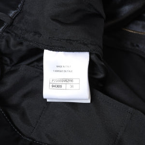 極美品 CHANEL シャネル 21SS ショーツ ショートパンツ P70669V62116 サイズ36 No.5ボタン ココマーク ブラック ギャザー 中古 4b013516