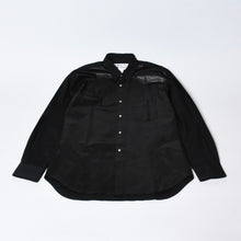 Load image into Gallery viewer, CHROME HEARTS クロムハーツ オールレザー コムデギャルソン ロングスリーブ シャツ CDG-CH04 ブラック サイズS 美品 中古 4b013581