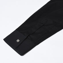 Load image into Gallery viewer, CHROME HEARTS クロムハーツ オールレザー コムデギャルソン ロングスリーブ シャツ CDG-CH04 ブラック サイズS 美品 中古 4b013581