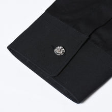 Load image into Gallery viewer, CHROME HEARTS クロムハーツ オールレザー コムデギャルソン ロングスリーブ シャツ CDG-CH04 ブラック サイズS 美品 中古 4b013581