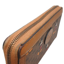 画像をギャラリービューアに読み込む, GUCCI×Disney グッチ×ディズニー ジップアラウンドウォレット 602532 ブラウン コーティングキャンバス レザー ゴールド金具 美品 中古 4b013234