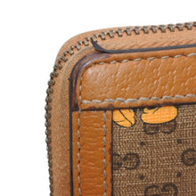 画像をギャラリービューアに読み込む, GUCCI×Disney グッチ×ディズニー ジップアラウンドウォレット 602532 ブラウン コーティングキャンバス レザー ゴールド金具 美品 中古 4b013234