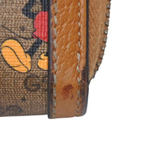 画像をギャラリービューアに読み込む, GUCCI×Disney グッチ×ディズニー ジップアラウンドウォレット 602532 ブラウン コーティングキャンバス レザー ゴールド金具 美品 中古 4b013234