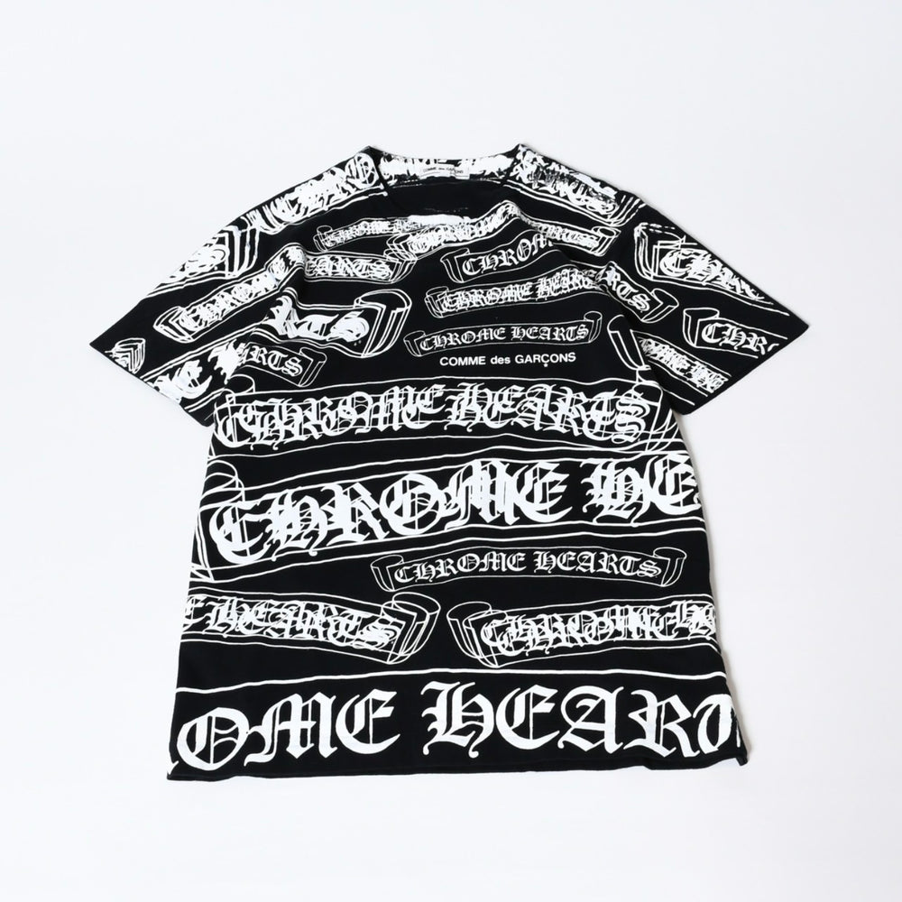 COMME des GARCONS CHROME HEARTS コムデギャルソン クロムハーツ Tシャツ ブラック サイズM 美品 中古 4b013620