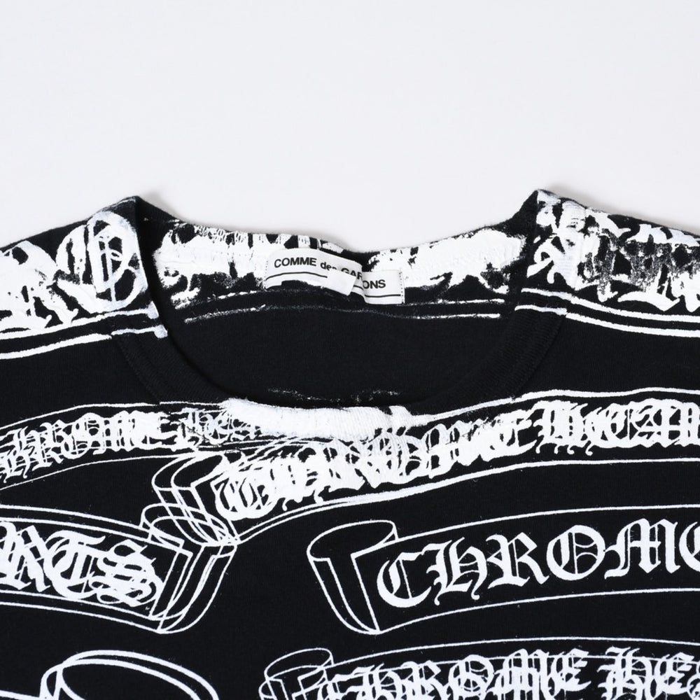 COMME des GARCONS CHROME HEARTS コムデギャルソン クロムハーツ Tシャツ ブラック サイズM 美品 中古 4b013620