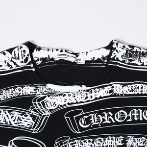 COMME des GARCONS CHROME HEARTS コムデギャルソン クロムハーツ Tシャツ ブラック サイズM 美品 中古 4b013620