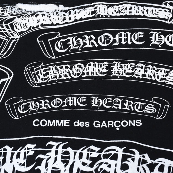 COMME des GARCONS CHROME HEARTS コムデギャルソン クロムハーツ Tシャツ ブラック サイズM 美品 中古 4b013620