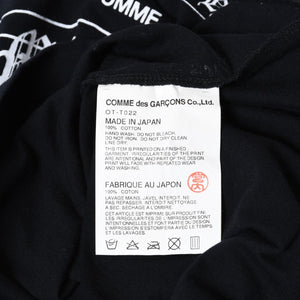 COMME des GARCONS CHROME HEARTS コムデギャルソン クロムハーツ Tシャツ ブラック サイズM 美品 中古 4b013620