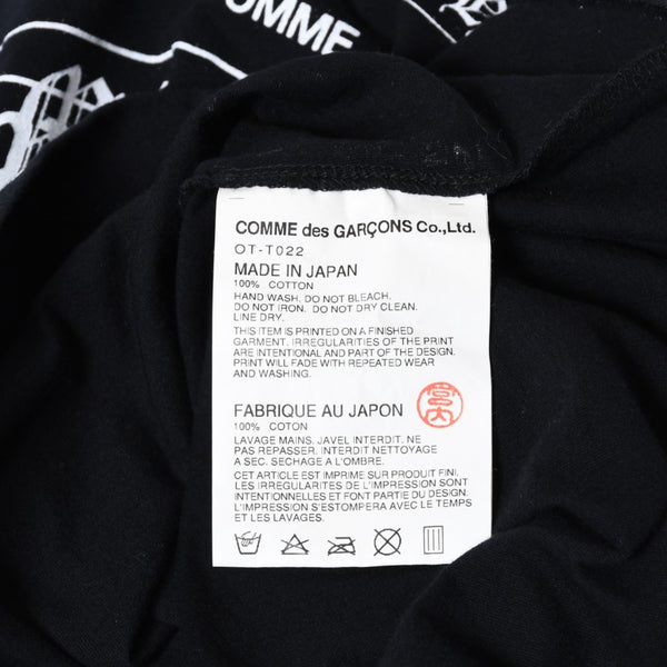 COMME des GARCONS CHROME HEARTS コムデギャルソン クロムハーツ Tシャツ ブラック サイズM 美品 中古 4b013620