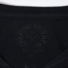 Load image into Gallery viewer, CHROME HEARTS クロムハーツ 長袖Tシャツ オールド サイズS フローラルクロス コットン ブラック 美品 中古 4b013528