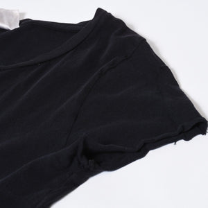 CHROME HEARTS クロムハーツ VINE DAGGER ヴァインダガー 半袖Tシャツ サイズM カットオフ ブラック 良品 中古 4b013630