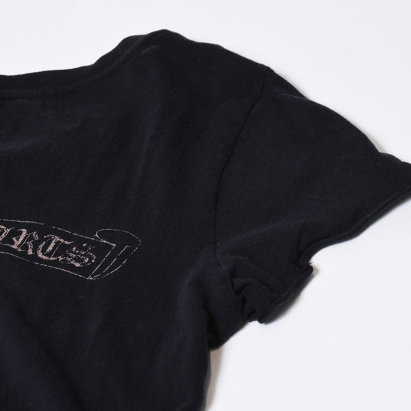 CHROME HEARTS クロムハーツ VINE DAGGER ヴァインダガー 半袖Tシャツ サイズM カットオフ ブラック 良品 中古 4b013630