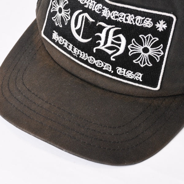 CHROME HEARTS クロムハーツ トラッカーキャップ CHロゴ刺繍 クロスボール シルバー 925 ブラック 良品 中古 4b013877