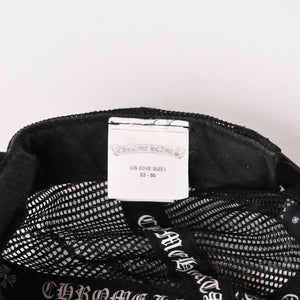CHROME HEARTS クロムハーツ トラッカーキャップ CHロゴ刺繍 クロスボール シルバー 925 ブラック 良品 中古 4b013877