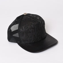 画像をギャラリービューアに読み込む, 新品未使用 CHROME HEARTS クロムハーツ セメタリークロスパッチ トラッカーキャップ ONE SIZE レザー シルバー925 ブラック 中古 4b013873