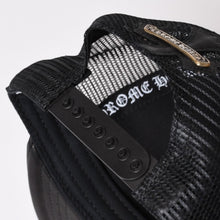 画像をギャラリービューアに読み込む, 新品未使用 CHROME HEARTS クロムハーツ セメタリークロスパッチ トラッカーキャップ ONE SIZE レザー シルバー925 ブラック 中古 4b013873