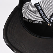画像をギャラリービューアに読み込む, 新品未使用 CHROME HEARTS クロムハーツ セメタリークロスパッチ トラッカーキャップ ONE SIZE レザー シルバー925 ブラック 中古 4b013873