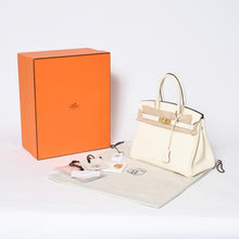 Load image into Gallery viewer, 新品同様 HERMES エルメス バーキン30 ハンドバッグ U刻印 トリヨンクレマンス ナタ ゴールド金具 U刻印 中古 4b013601