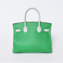 Load image into Gallery viewer, 未使用 SPO HERMES エルメス バーキン30 ハンドバッグ トゴ バンブーグリスパール マットシルバー金具 □R刻印 中古 4b013778