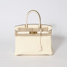 Load image into Gallery viewer, 新品同様 HERMES エルメス バーキン30 ハンドバッグ U刻印 トリヨンクレマンス ナタ ゴールド金具 U刻印 中古 4b013601
