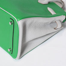 Load image into Gallery viewer, 未使用 SPO HERMES エルメス バーキン30 ハンドバッグ トゴ バンブーグリスパール マットシルバー金具 □R刻印 中古 4b013778