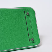 Load image into Gallery viewer, 未使用 SPO HERMES エルメス バーキン30 ハンドバッグ トゴ バンブーグリスパール マットシルバー金具 □R刻印 中古 4b013778