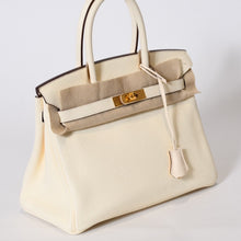 Load image into Gallery viewer, 新品同様 HERMES エルメス バーキン30 ハンドバッグ U刻印 トリヨンクレマンス ナタ ゴールド金具 U刻印 中古 4b013601