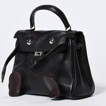 Load image into Gallery viewer, 極美品 HERMES エルメス ケリードール 黒 ブラックハンドバッグ 2000年限定 中古 4b013602