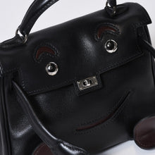 Load image into Gallery viewer, 極美品 HERMES エルメス ケリードール 黒 ブラックハンドバッグ 2000年限定 中古 4b013602