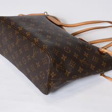 Load image into Gallery viewer, LOUIS VUITTON ルイヴィトン モノグラム ネヴァーフルPM ハンドバッグ M40155 ブラウン PVC ヌメ革 ゴールド金具 美品 中古 4b013597