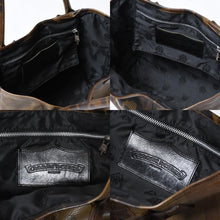 Load image into Gallery viewer, 極美品 CHROME HEARTS クロムハーツ FS TOTE FSトートバッグ CHクロスレザーパッチ レザー シルバー925 カモフラージュ 中古 4b013664