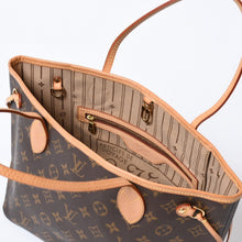 Load image into Gallery viewer, LOUIS VUITTON ルイヴィトン モノグラム ネヴァーフルPM ハンドバッグ M40155 ブラウン PVC ヌメ革 ゴールド金具 美品 中古 4b013696