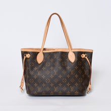 Load image into Gallery viewer, 新品同様 LOUIS VUITTON ルイヴィトン モノグラム ネヴァーフルPM トートバッグ M40155 ブラウン PVC ヌメ革 ゴールド金具 中古 4b013596
