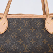 Load image into Gallery viewer, 新品同様 LOUIS VUITTON ルイヴィトン モノグラム ネヴァーフルPM トートバッグ M40155 ブラウン PVC ヌメ革 ゴールド金具 中古 4b013596