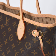 Load image into Gallery viewer, 新品同様 LOUIS VUITTON ルイヴィトン モノグラム ネヴァーフルPM トートバッグ M40155 ブラウン PVC ヌメ革 ゴールド金具 中古 4b013596