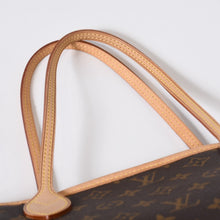Load image into Gallery viewer, 新品同様 LOUIS VUITTON ルイヴィトン モノグラム ネヴァーフルPM トートバッグ M40155 ブラウン PVC ヌメ革 ゴールド金具 中古 4b013596
