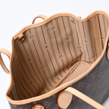Load image into Gallery viewer, 新品同様 LOUIS VUITTON ルイヴィトン モノグラム ネヴァーフルPM トートバッグ M40155 ブラウン PVC ヌメ革 ゴールド金具 中古 4b013596