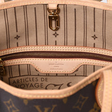 Load image into Gallery viewer, 新品同様 LOUIS VUITTON ルイヴィトン モノグラム ネヴァーフルPM トートバッグ M40155 ブラウン PVC ヌメ革 ゴールド金具 中古 4b013596
