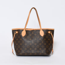 Load image into Gallery viewer, LOUIS VUITTON ルイヴィトン モノグラム ネヴァーフルPM ハンドバッグ M40155 ブラウン PVC ヌメ革 ゴールド金具 美品 中古 4b013597