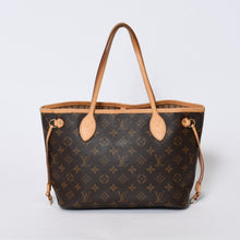 Load image into Gallery viewer, LOUIS VUITTON ルイヴィトン モノグラム ネヴァーフルPM ハンドバッグ M40155 ブラウン PVC ヌメ革 ゴールド金具 美品 中古 4b013597