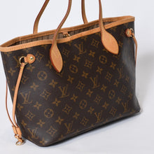 Load image into Gallery viewer, LOUIS VUITTON ルイヴィトン モノグラム ネヴァーフルPM ハンドバッグ M40155 ブラウン PVC ヌメ革 ゴールド金具 美品 中古 4b013597
