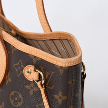 Load image into Gallery viewer, LOUIS VUITTON ルイヴィトン モノグラム ネヴァーフルPM ハンドバッグ M40155 ブラウン PVC ヌメ革 ゴールド金具 美品 中古 4b013597